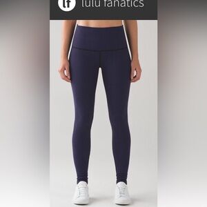 Lululemon Wunder Under Pant (Hi-Rise)
Teeny Check Black Cerulean Blue size 4